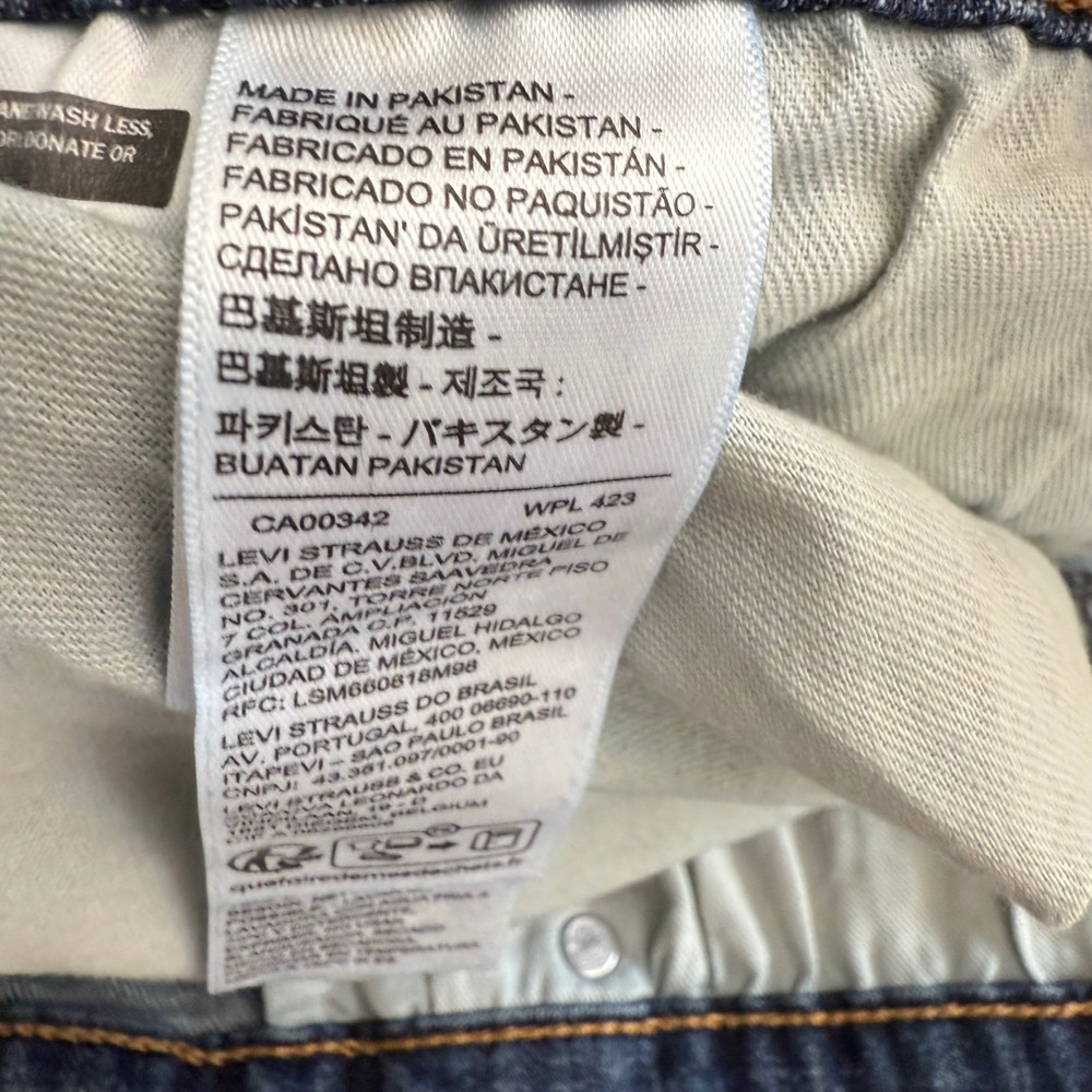 Levi Strauss Co 559 Mens Jeans W48 L28 (48x23) Blue Denim Relaxed Fit - Picture 9 of 10